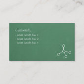 Periodic Chemistry Science Teacher Visitekaartjes (Achterkant)