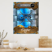 Periodic Element Copper Atomic Number #29 Poster (Keuken)