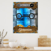 Periodic Element Germanium Atomic #32 Poster (Keuken)