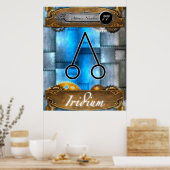 Periodic Element Iridium Atomic Number #77 Poster (Keuken)