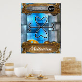 Periodic Element Meitnerium Atomic #109 Poster (Keuken)