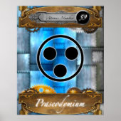 Periodic Element Praseodymium Atomic #59 Poster (Voorkant)
