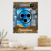 Periodic Element Praseodymium Atomic #59 Poster (Keuken)