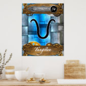 Periodic Element Tungsten Atomic #74 Poster (Keuken)