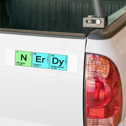 Periodic Nerd Bumpersticker (Op Truck)