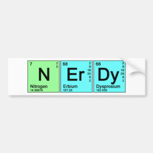 Periodic Nerd Bumpersticker