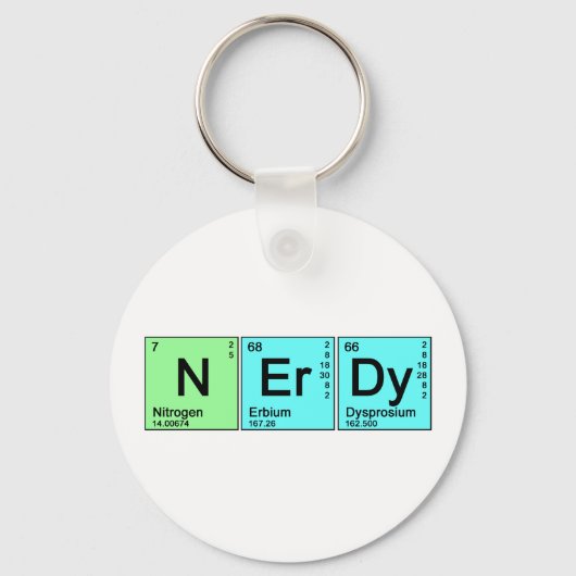 Periodic Nerd Sleutelhanger (Voorkant)