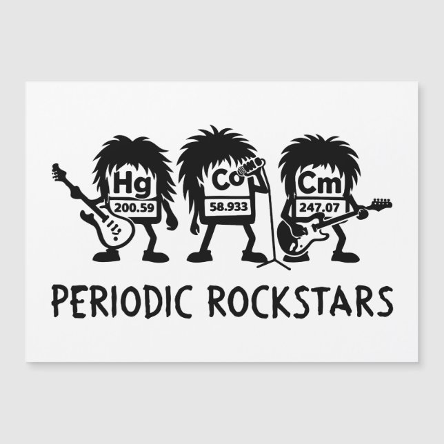 Periodic Rockstars Chemistry Humor (Voorkant)
