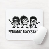 Periodic Rockstars Chemistry Humor Muismat (Met muis)