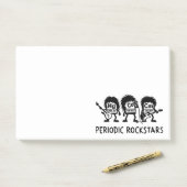 Periodic Rockstars Chemistry Humor Post-it® Notes (Op bureau)