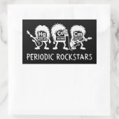 Periodic Rockstars Chemistry Humor Rechthoekige Sticker (Tas)