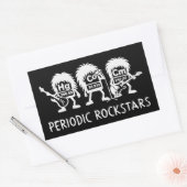Periodic Rockstars Chemistry Humor Rechthoekige Sticker (Envelop)
