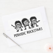 Periodic Rockstars Chemistry Humor Rechthoekige Sticker (Envelop)