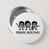 Periodic Rockstars Chemistry Humor Ronde Button 7,6 Cm (Voorkant /achterkant)