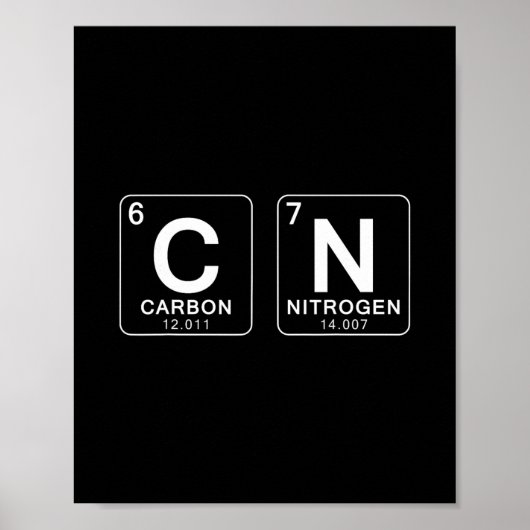 Periodic Table 67 Meme Funny Science Teacher 6 7 B Poster (Voorkant)