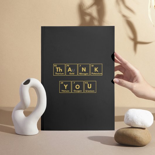 Periodic Table Bedankt kaart
