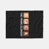 Periodic Table Black Het Prime Element Fleece Deken (Voorkant (Horizontaal))