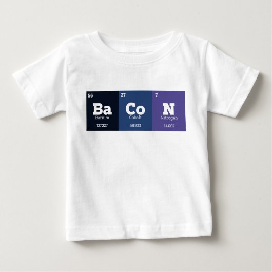 Periodic Table Chemistry Chemische Elementen Bacon (Voorkant)