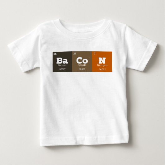 Periodic Table Chemistry Chemische Elementen Bacon (Voorkant)