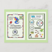 Periodic Table Dragon - Antimoon Kaart (Achterkant)