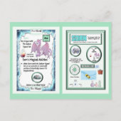 Periodic Table Dragon - Natrium Briefkaart (Achterkant)