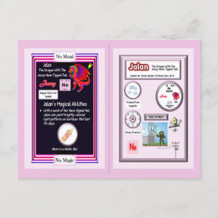 Periodic Table Dragon - Neon Kaart