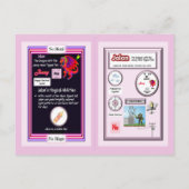 Periodic Table Dragon - Neon Kaart (Achterkant)