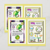 Periodic Table Dragon - Waterstof Kaart (Voorkant / Achterkant)