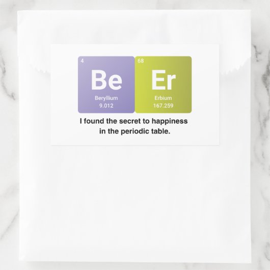 Periodic Table Element Puns Rechthoekige Sticker (Tas)