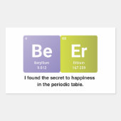 Periodic Table Element Puns Rechthoekige Sticker (Voorkant)