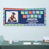 Periodic Table Elements 2025 Afstuderen Foto Spandoek (Beurs)
