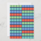 Periodic Table Elements Double Graduation Party Kaart (Achterkant)