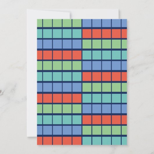 Periodic Table Elements Double Graduation Party Kaart (Achterkant)