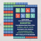 Periodic Table Elements Graduation Party Kaart (Voorkant / Achterkant)