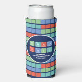 Periodic Table Elements Graduation Party Seltzer Blikjeskoeler (Seltzer Voorkant)