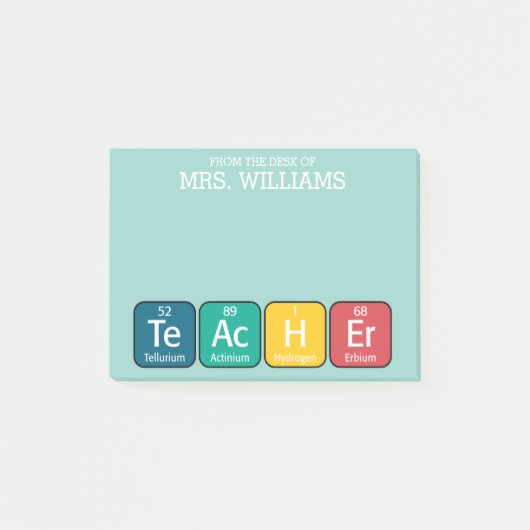 Periodic Table Elements Spelling Teacher - schatti Post-it® Notes (Voorkant)