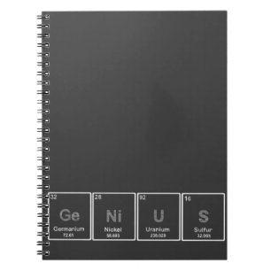 Periodic Table GeNiUS notebook Notitieboek