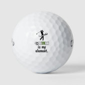 Periodic Table 'Golf Is My Element' Science Humor  Golfballen (Voorkant)