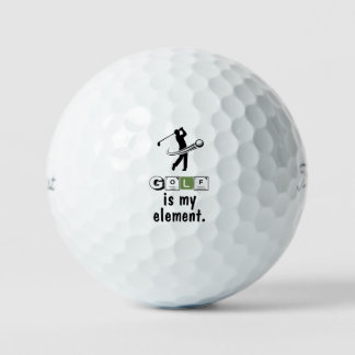 Periodic Table 'Golf Is My Element' Science Humor  Golfballen