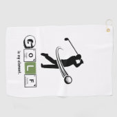 Periodic Table 'Golf Is My Element' Science Humor Golfhanddoek (Horizontaal)
