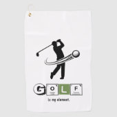 Periodic Table 'Golf Is My Element' Science Humor Golfhanddoek (Voorkant)