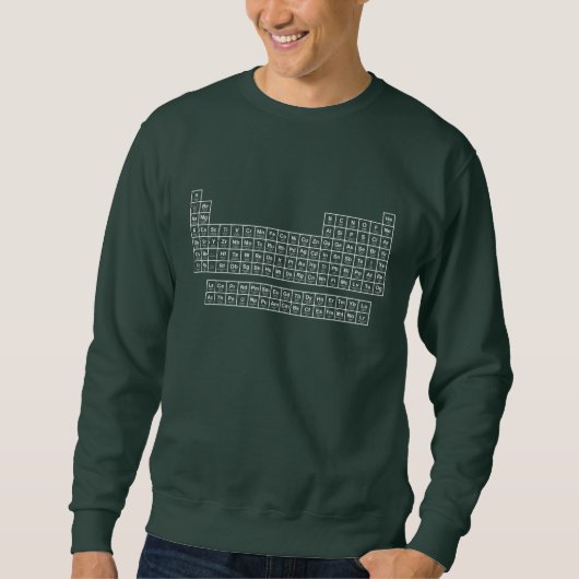 Periodic Table Green Sweatshirt (Voorkant)