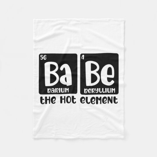 Periodic Table Of Babe The Hot Element Valentines  Fleece Deken (Voorkant)