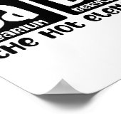 Periodic Table Of Babe The Hot Element Valentines  Poster (Hoek)