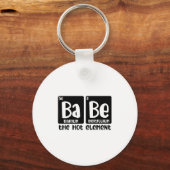 Periodic Table Of Babe The Hot Element Valentines  Sleutelhanger (Voorkant)