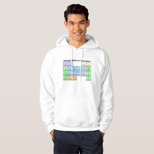 Periodic Table of Punctuation Hoodie (Voorkant volledig)