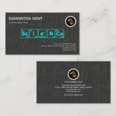 Periodic Table Science Elements Wiskunde Formula H Visitekaartje (Voorkant / Achterkant)