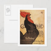 Periodicaal Poster voor promotie van Cocorico Roos Briefkaart (Voorkant / Achterkant)