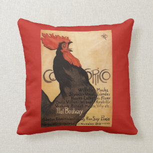 Periodicaal Poster voor promotie van Cocorico Roos Kussen