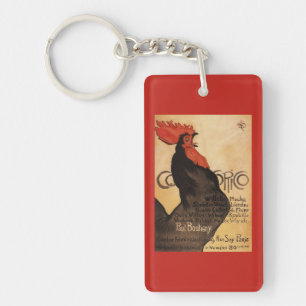 Periodicaal Poster voor promotie van Cocorico Roos Sleutelhanger